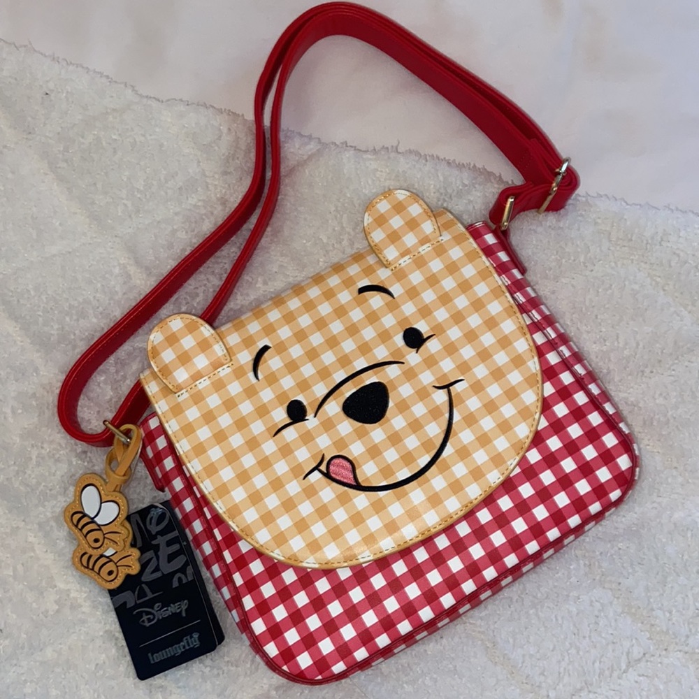 Loungefly Winnie The Pooh Gingham Crossbody Pooh Bear